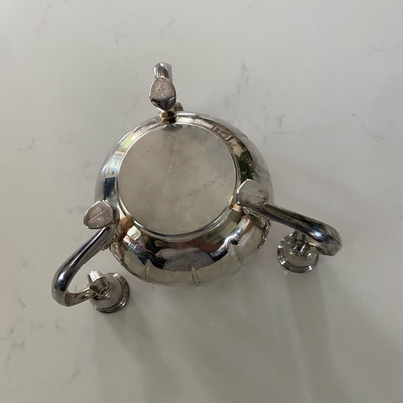 VINTAGE Leonard Silver Plate Lotus Flower Bowl With 3 Candle Holder Centerpiece - Picture 6 of 14